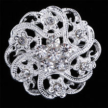 Brooches For Wedding Bijoux Wedding Broches Fashion Vintage Women Rhinestone Brooch Crystal Flowers Brooches Pins 2024 - buy cheap