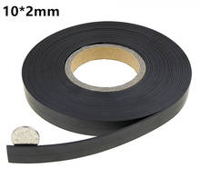 10meters a roll 10*2mm Flexible Soft Magnetic Rubber Magnet Strip Tape for Home doors and windows Office equipment 2024 - buy cheap