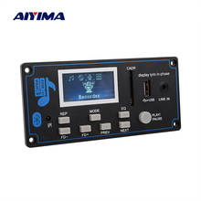 Bluetooth MP3 декодер AIYIMA, плата WMA USB SD FM AUX декодер, Автомобильный MP3 модуль, синхронизация слов, DIY динамик Amp, домашний кинотеатр 2024 - купить недорого