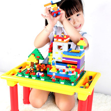 Kids Block Table 200 PCS Building Blocks Children Educational Toy Building Bricks Desk Toys Gift Compatible 2024 - buy cheap