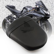 Cojín de cuero negro para asiento trasero de motocicleta, cubierta de asiento trasero para Suzuki GSXR600, GSXR750, GSXR 600, 750, 2006-2007 2024 - compra barato