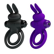 Silicone Vibrating Dual Cock Rings Male Enhancing Penis Ring & Clitoral G-Spot Vibrators Vibes Stimulators Sex Toys for Men, Wom 2024 - buy cheap