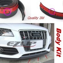 Saia defletora de lábios dianteiro, para audi tt tts a1 a3 a4 a5 b8 sq5 q1 r8 rs5 rs7, corpo, proteção lateral/spoiler de valância 2024 - compre barato