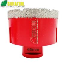 SHDIATOOL 1 pc M14 Dia 65mm Soldados Vácuo Diamond Core Bits de Perfuração de Pedra Bits Buraco Saw Broca de Diamante coroa Bell Viu Coroa 2024 - compre barato