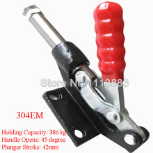 Holding Capacity 386KG 851LBS Plunger Strok Red Handle Pull Push Toggle Clamp 304EM 42MM 2024 - buy cheap