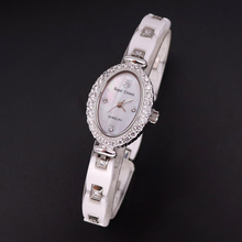 Luxury Ceramic Jewelry Lady Women's Watch Fine Fashion Hours Mother-of-pearl Bracelet Rhinestone Girl's Gift Royal Crown Box 2024 - buy cheap