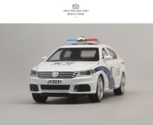 1:32 Scale Alloy Metal Diecast ForPolice Collection Car Model ForVolks Wagen LAVIDA Pull Back Sound&Light Toys Vehicle 2024 - buy cheap