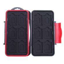 Micro SD Card Holder Waterproof Memory Card Case 12 Slots Capacity Anti-Shock Storage Holder Box Cases For SD/Micro SD/TF Cards 2024 - buy cheap