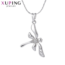 Xuping Fashion Dragonfly Pattern Pendant Rhodium Color Plated Jewelry for Women Mother's Day Gift M35-30078 2024 - buy cheap