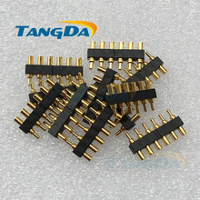 Tangda pogo pin connector 6pin 6p 1.8*8mm spring pin Connectors pogopin high current connectors thimble Free Shipping A. 2024 - buy cheap