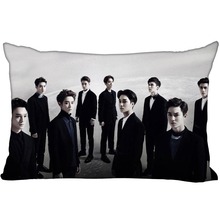 KPOP star EXO rectangular pillowcase two sided printing satin pillow cover Custom your image gift 2024 - buy cheap