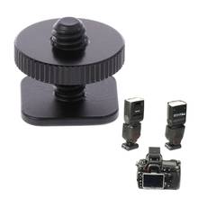 OOTDTY 1/4" Single Layer Tripod Mount Screw to Studio Flash Hot Shoe Adaptor For Nikon 2024 - buy cheap