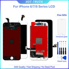 1 шт. класс AAA дисплей для iPhone 6 6s 7 8 6s Plus ЖК-дисплей дигитайзер сборка с 3D сенсорным 100% тест без битых пикселей экран 2024 - купить недорого