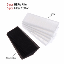 Elemento de filtros hepa + filtro, substituições de algodão para ecovas dn621 dn620, 10 peças 2024 - compre barato