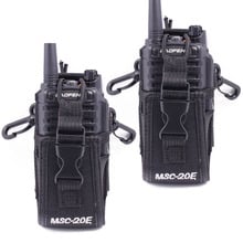 Bolsa de transporte para rádio e walkie talkie, 2 peças de nylon grande para baofeng verificador/82 drive plus yaesu tyt watts xun mototrola 2024 - compre barato