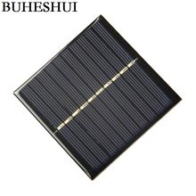BUHESHUI 0.8W 5V DIY Solar Cell Polycrystalline Solar Panel Solar Module DIY Solar Charger Epoxy 84*84MM 3pcs/lot Free Shipping 2024 - buy cheap