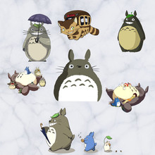 Calcomanías de pared de anime para bebé, pegatinas de mural de vinilo de Totoro lindo, decoración de habitación de niños, póster de dibujos animados, papel tapiz, 60x30cm 2024 - compra barato