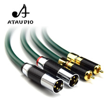 Кабель ATAUDIO с поддержкой OCC, Hi-Fi, XLR, штекер RCA, Hi-Fi, 2rca на 2xlr 2024 - купить недорого