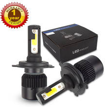 H7 LED H4 LED Car Headlights Bulb LED H4 H7 H1 H11 Auto Lamp COB 8000Lm 6500K 72W 24V Super White H4 LED Headlight 2024 - buy cheap