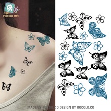 2 pcs Special Offer New Temporary Tattoo Butterfly Tattoo Stickers Waterproof Female Small Fresh Wholesale Manufacturers Hc1003 2024 - buy cheap