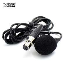 Mini XLR 4 Pin TA4F Plug Wired Microfone Condenser Tie Clip On Lapel Lavalier Microphone For SHURE Karaoke Wireless Transmitter 2024 - buy cheap