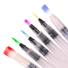 Set of 6 Pens Calligraphy Pen Multi Soft Tip Water Storage Waterbrush Painting for Solid Pigment Watercolor Stylo Calligraphie 2024 - buy cheap