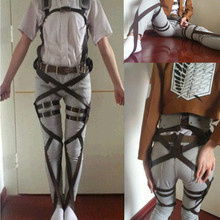 Unisex Attack On Titan Shingeki No Kyojin Recon Corps Harness Belts Hookshot Cosplay Halloween Costumes Adjustable Belts sets 2024 - buy cheap