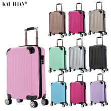 New 20"24 inch ABS+PC suitcase on wheels travel trolley luggage bag Cabin suitcase fashion men carry-ons trolley case luggage 2024 - buy cheap