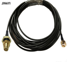 Cable de RP-SMA RG174 hembra, junta tórica resistente al agua a RP-SMA, conector macho, Cable Pigtail de extensión de 50ohm, 1/3/5/10m 2024 - compra barato