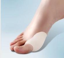 DHL suave Gel de silicona del dedo del pie separadores plancha juanete Protector de dedo pulgar valgus pro juanete ajustador 2024 - compra barato