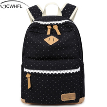 Cute Backpack High Quality Women Backpack Dot Printing Girls School Backpack For Teenagers Vintage Stylish Ladies Shoulder Bag 2024 - buy cheap