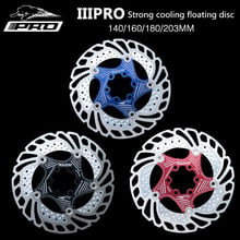 Mountain bike road bike strong cooling floating brake disc rotor 140/160/180/203mm high-intensity disc brake pad Lightweight 2024 - buy cheap