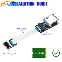 M.2 для NGFF Key A/E/A + E для Mini PCI-E адаптер FPC кабель WiFi беспроводной адаптер для полноразмерной мини-карты PCI-E 2024 - купить недорого