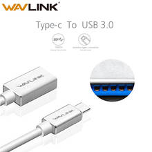 Кабель Wavlink USB Type C Mini Smart, USB 3,1 Type C штекер к USB 3,0 Type A гнездо OTG, Кабель-адаптер для передачи данных, высокая скорость 2024 - купить недорого