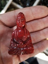 Colgante de Buda de Jade hecho a mano, exquisito colgante chino rojo, blanco, azul opcional 2024 - compra barato