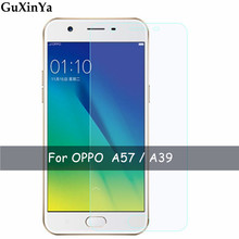 Película de vidro temperado para oppo a57, película protetora anti-arranhão para tela de celular, 2 peças 2024 - compre barato