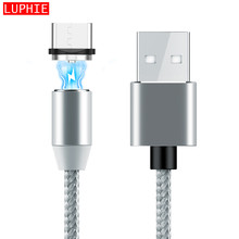 Cable magnético de carga rápida para iPhone y Samsung, Cable de iluminación Micro USB tipo C, 2A 2024 - compra barato