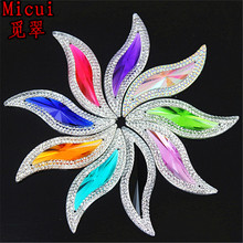 Micui 10pcs Big S Shape 15*50mm Sew On Crystals And Stones Rhinestones Flatback Hand Sewing Resin Rhinestones Gem Stones MC558 2024 - buy cheap