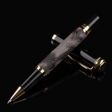 dragon Gold Clip Rollerball Pen DIKA WEN  Black Ink Refill Business Office Sign Pens School Supplies Writing Stationery 2024 - купить недорого