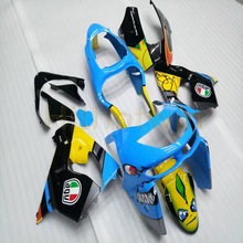 Cubierta personalizada para motocicleta, cubierta para ZX-9R 1998 1999 ZX9R 98-99, pernos libres, Amarillo, Azul, ABS, carenado M2 2024 - compra barato