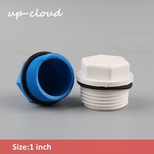 Conector macho de 1 pulgada para irrigación de jardín, adaptador de agua de parada de junta, PVC, 5 uds., UP-CLOUD 2024 - compra barato