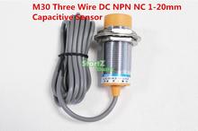 5 шт. M30 трехпроводной DC NPN NC 1-20 мм измеритель расстояния емкостный датчик приближения-LJC30A3-H-Z/AX 2024 - купить недорого
