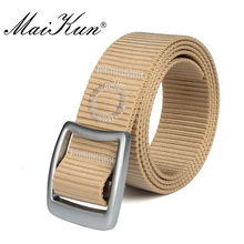 Maikun-cinturón táctico de nailon para hombre, cinturón con hebilla de Metal, para Vaqueros 2024 - compra barato