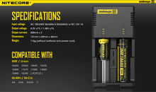 NEW NITECORE Intellicharger i2 Charger for 18650 26650 16340 10440 14500 Battery Charging i2 Charger 2024 - купить недорого