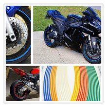 Strips Motorcycle Wheel Sticker Reflective Decals Rim Tape Bike Car Styling For BMW R1200ST S1000R Ducati 1098 S TRicoloR 2024 - buy cheap