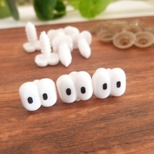 new cute tiny 12x10mm plastic safety animal toy cartoon eyes & soft washer for diy doll findings-20pcs-50pcs-100pcs option 2024 - buy cheap