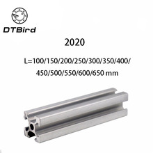 Peças para impressora 3d 2020 de perfil de alumínio, extrusão padrão europeu de alumínio anodizado 2024 - compre barato