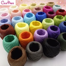20M/Pc Paper Raffia Ribbon Roll Paper Raffia Rope Straw Rope Ball Gift Wrapping Favors Gift Packaging Paper Tweine Ribbon 2024 - buy cheap