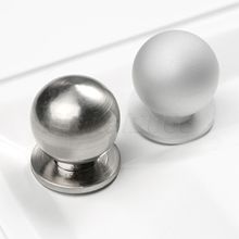 bowarepro Silver Round Doorknob Metal Furniture Cabinet Tone Door Handle Drawer Cabinet Wardrobe Cupboard Ball Pull Handle Knobs 2024 - buy cheap