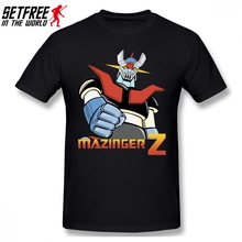Мужская футболка с круглым вырезом Mazinger Z, хлопковая футболка с коротким рукавом, 4XL 5XL 6XL, 2019 2024 - купить недорого